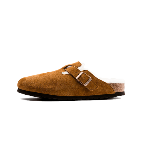 Birkenstock Boston Shearling Suede Mink Birkenstock Boston Shearling Suede Mink