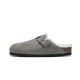 Birkenstock Boston Shearling Suede Stone Coin Birkenstock Boston Shearling Suede Stone Coin