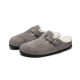 Birkenstock Boston Shearling Suede Stone Coin Birkenstock Boston Shearling Suede Stone Coin