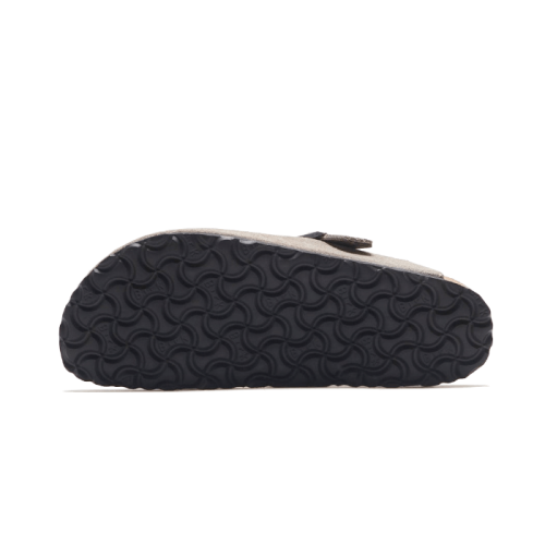 Birkenstock Boston Shearling Suede Stone Coin Birkenstock Boston Shearling Suede Stone Coin