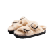 Birkenstock Arizona Big Buckle Shearling Teddy Eggshell Birkenstock Arizona Big Buckle Shearling Teddy Eggshell