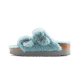 Birkenstock Arizona Big Buckle Shearling Teddy Faded Aqua Birkenstock Arizona Big Buckle Shearling Teddy Faded Aqua