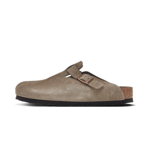 Birkenstock Boston Soft Footbed Suede Taupe Birkenstock Boston Soft Footbed Suede Taupe