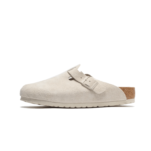 Birkenstock Boston Suede Antique White Birkenstock Boston Suede Antique White
