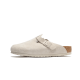 Birkenstock Boston Suede Antique White Birkenstock Boston Suede Antique White