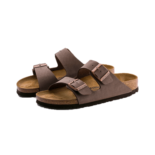 Birkenstock Arizona Birko-Flor Nubuck Mocha Birkenstock Arizona Birko-Flor Nubuck Mocha