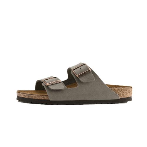 Birkenstock Arizona Birko-Flor Nubuck Stone Birkenstock Arizona Birko-Flor Nubuck Stone