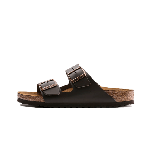 Birkenstock Arizona Natural Leather Dark Brown Birkenstock Arizona Natural Leather Dark Brown