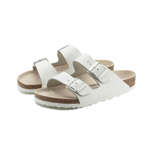 Birkenstock Arizona Natural Leather White Birkenstock Arizona Natural Leather White