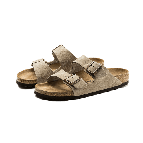 Birkenstock Arizona Suede Leather Taupe Birkenstock Arizona Suede Leather Taupe