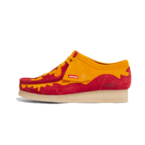 Clarks Wallabee Supreme Yellow Red Clarks Wallabee Supreme Yellow Red