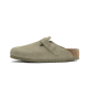 Birkenstock Boston Suede Leather Faded Khaki Birkenstock Boston Suede Leather Faded Khaki