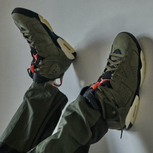 Air Jordan 6 Travis Scott Medium Olive Air Jordan 6 Travis Scott Medium Olive