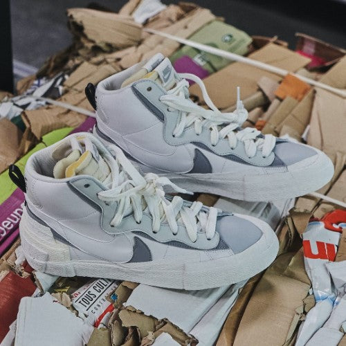 Nike Blazer Mid Sacai White Grey Nike Blazer Mid Sacai White Grey