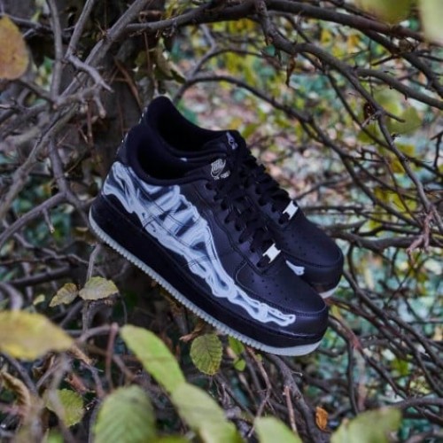 Nike Air Force 1 Low Black Skeleton Halloween (2019) Nike Air Force 1 Low Black Skeleton Halloween (2019)