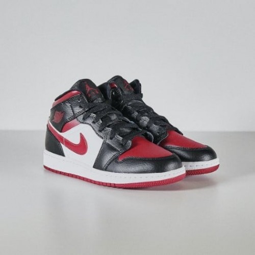 Air Jordan 1 Mid Bred Toe Air Jordan 1 Mid Bred Toe