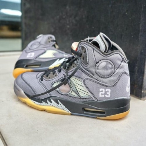Air Jordan 5 Retro Off-White Black Air Jordan 5 Retro Off-White Black