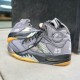 Air Jordan 5 Retro Off-White Black Air Jordan 5 Retro Off-White Black