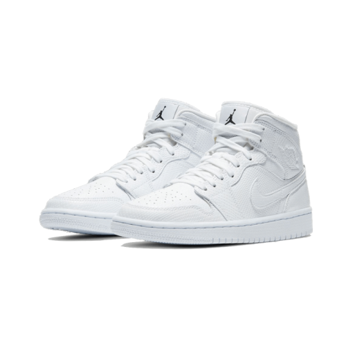Air Jordan 1 Mid White Snakeskin Air Jordan 1 Mid White Snakeskin