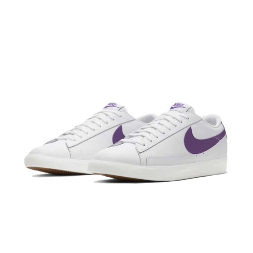Nike Blazer Low Leather White Purple Nike Blazer Low Leather White Purple