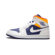 Air Jordan 1 Mid White Laser Orange Deep Royal Blue Air Jordan 1 Mid White Laser Orange Deep Royal Blue