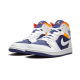 Air Jordan 1 Mid White Laser Orange Deep Royal Blue Air Jordan 1 Mid White Laser Orange Deep Royal Blue