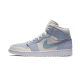 Air Jordan 1 Mid Mixed Textures Blue Air Jordan 1 Mid Mixed Textures Blue