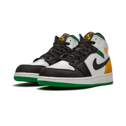Air Jordan 1 Mid SE White Laser Orange Lucky Green Air Jordan 1 Mid SE White Laser Orange Lucky Green