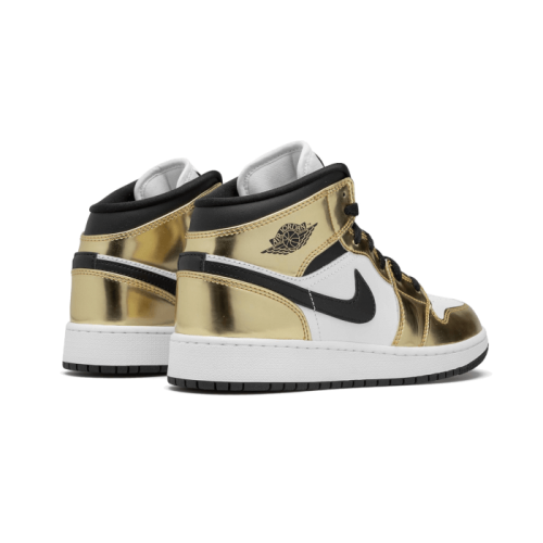 Air Jordan 1 Mid White Metallic Gold Air Jordan 1 Mid White Metallic Gold