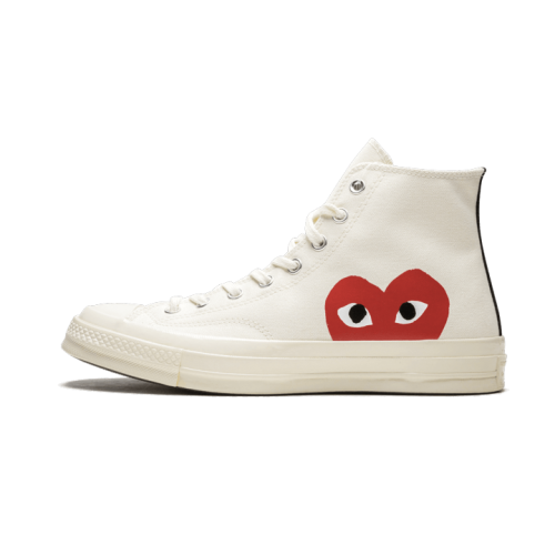 Converse Chuck Taylor All-Star 70s Hi Comme des Garçons PLAY White Converse Chuck Taylor All-Star 70s Hi Comme des Garçons PLAY White