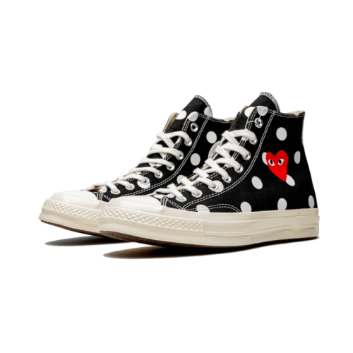Converse Chuck Taylor All-Star 70s Hi Comme des Garçons PLAY Polka Dot Black Converse Chuck Taylor All-Star 70s Hi Comme des Garçons PLAY Polka Dot Black