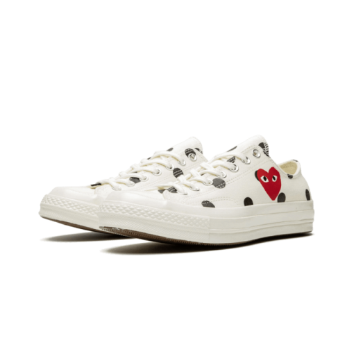 Converse Chuck Taylor All-Star 70s Ox Comme des Garçons PLAY Polka Dot White Converse Chuck Taylor All-Star 70s Ox Comme des Garçons PLAY Polka Dot White
