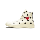 Converse Chuck Taylor All-Star 70s Hi Comme des Garçons PLAY Polka Dot White Converse Chuck Taylor All-Star 70s Hi Comme des Garçons PLAY Polka Dot White