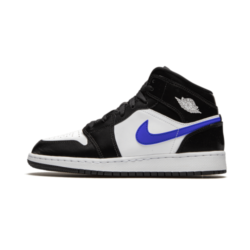 Air Jordan 1 Mid Black Racer Blue White Air Jordan 1 Mid Black Racer Blue White