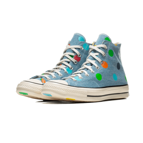Converse Chuck Taylor All-Star 70s Hi Golf Wang Denim Polka Dots Converse Chuck Taylor All-Star 70s Hi Golf Wang Denim Polka Dots