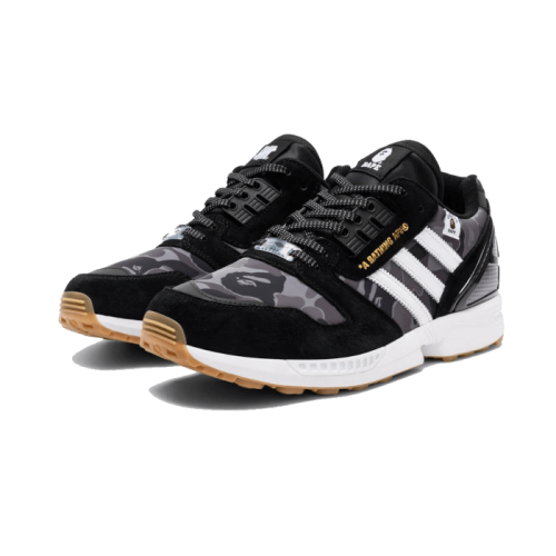 Adidas ZX 8000 Bape Undefeated Black Adidas ZX 8000 Bape Undefeated Black