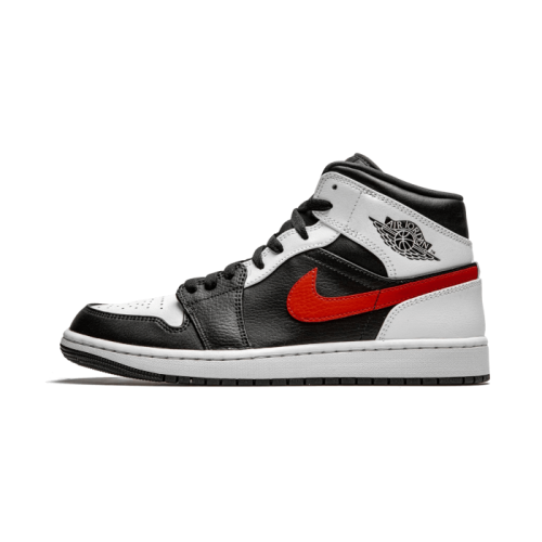 Air Jordan 1 Mid Black Chile Red White Air Jordan 1 Mid Black Chile Red White