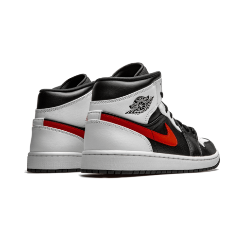 Air Jordan 1 Mid Black Chile Red White Air Jordan 1 Mid Black Chile Red White
