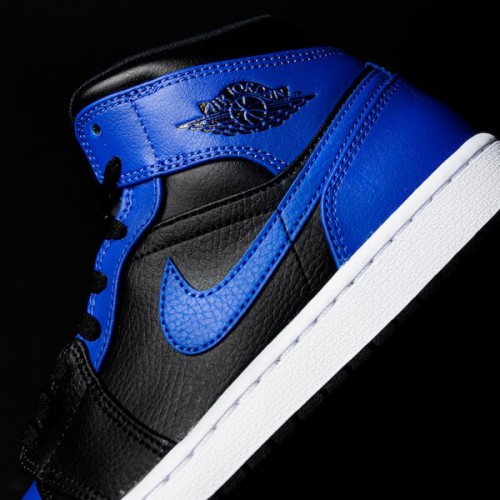 Air Jordan 1 Mid Hyper Royal Tumbled Leather Air Jordan 1 Mid Hyper Royal Tumbled Leather