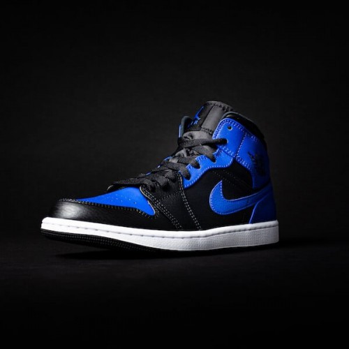 Air Jordan 1 Mid Hyper Royal Tumbled Leather Air Jordan 1 Mid Hyper Royal Tumbled Leather
