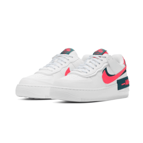 Nike Air Force 1 Shadow White Dark Teal Solar Red Nike Air Force 1 Shadow White Dark Teal Solar Red