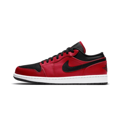 Air Jordan 1 Low Reverse Bred Pebbled Swoosh Air Jordan 1 Low Reverse Bred Pebbled Swoosh