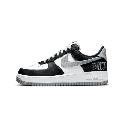 Nike Air Force 1 Low '07 LV8 EMB Black Silver Nike Air Force 1 Low '07 LV8 EMB Black Silver