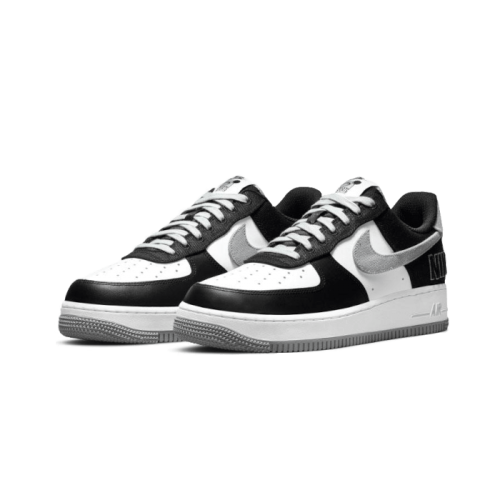 Nike Air Force 1 Low '07 LV8 EMB Black Silver Nike Air Force 1 Low '07 LV8 EMB Black Silver