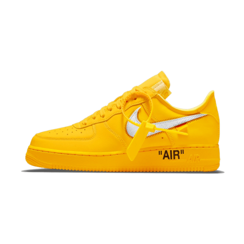 Nike Air Force 1 Low Off-White University Gold Metallic Silver Nike Air Force 1 Low Off-White University Gold Metallic Silver