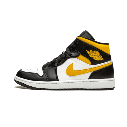 Air Jordan 1 Mid White Pollen Black Air Jordan 1 Mid White Pollen Black