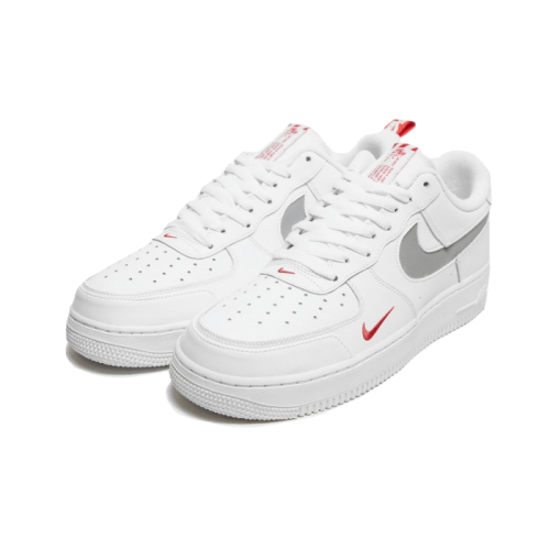 Nike Air Force 1 Low White Red Mini Swoosh Nike Air Force 1 Low White Red Mini Swoosh