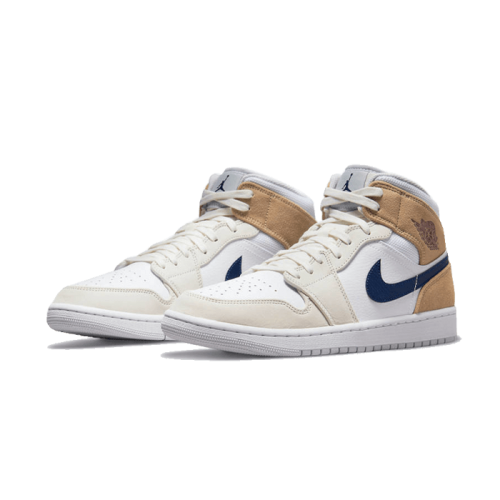 Air Jordan 1 Mid Tan Suede Navy Air Jordan 1 Mid Tan Suede Navy