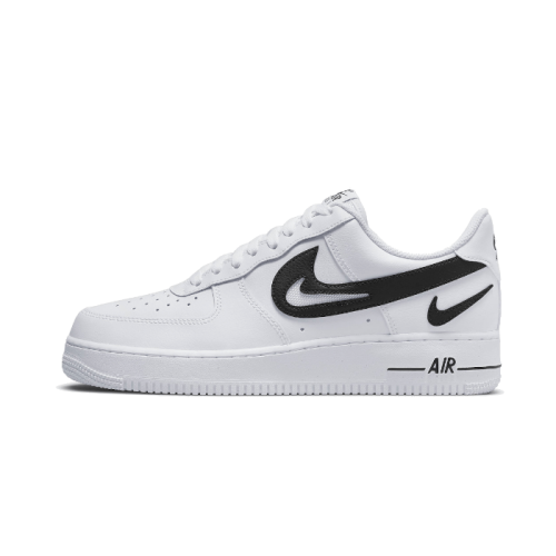 Nike Air Force 1 Low '07 FM Cut Out Swoosh White Black Nike Air Force 1 Low '07 FM Cut Out Swoosh White Black