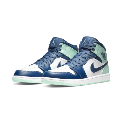Air Jordan 1 Mid Mystic Navy Mint Foam Air Jordan 1 Mid Mystic Navy Mint Foam